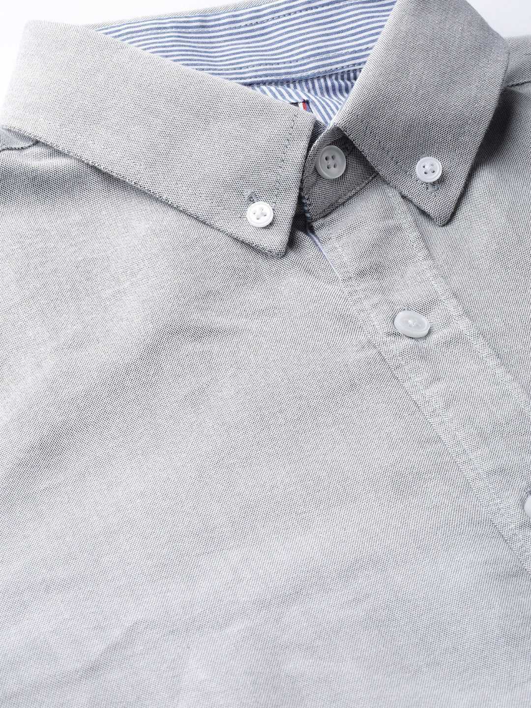 Regular Fit Oxford Weave Solid Casual Shirt