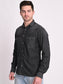 Black Relaxed Faded Casual Shirt
