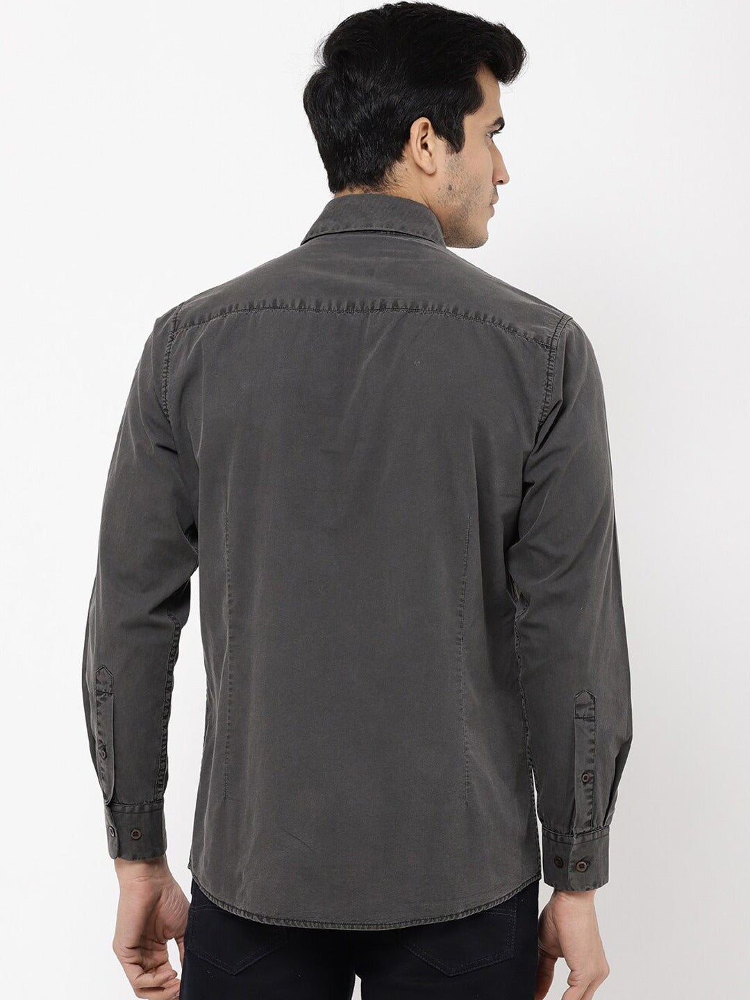 Poplin Over Dyed Casual Shirt